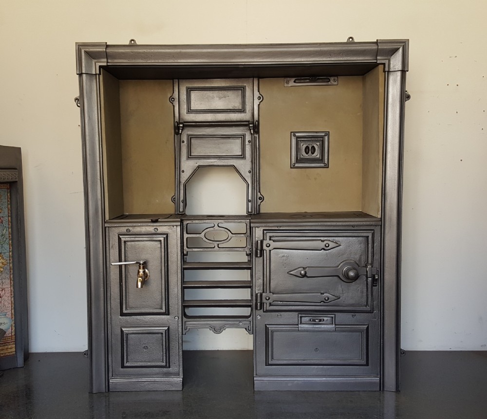 Early Victorian Kitchen Cooking Range View VIII