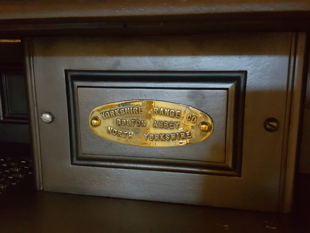 Cast Iron Victorian Cooking Range with Brass fittings View III