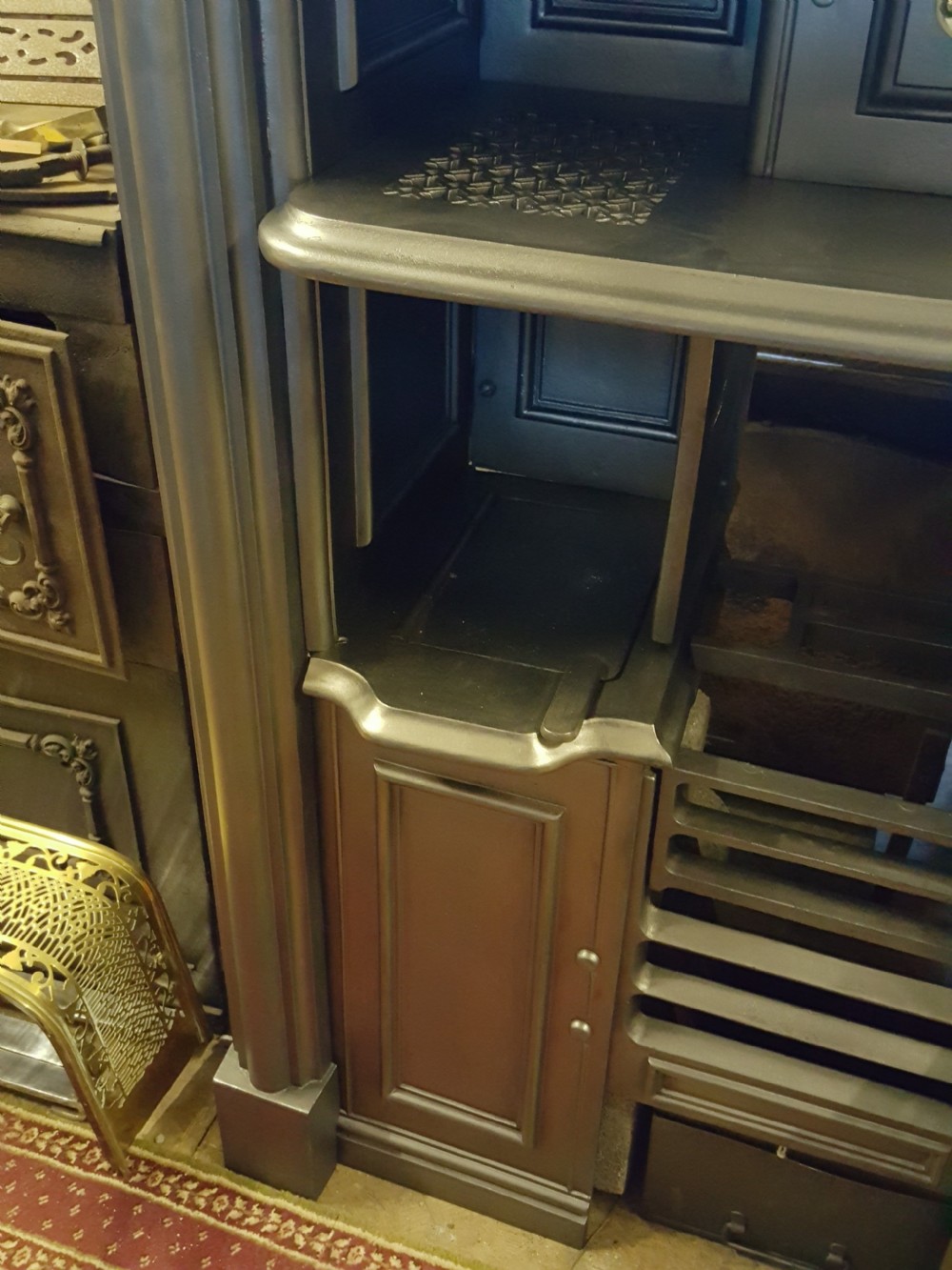 Cast Iron Victorian Cooking Range with Brass fittings View IV