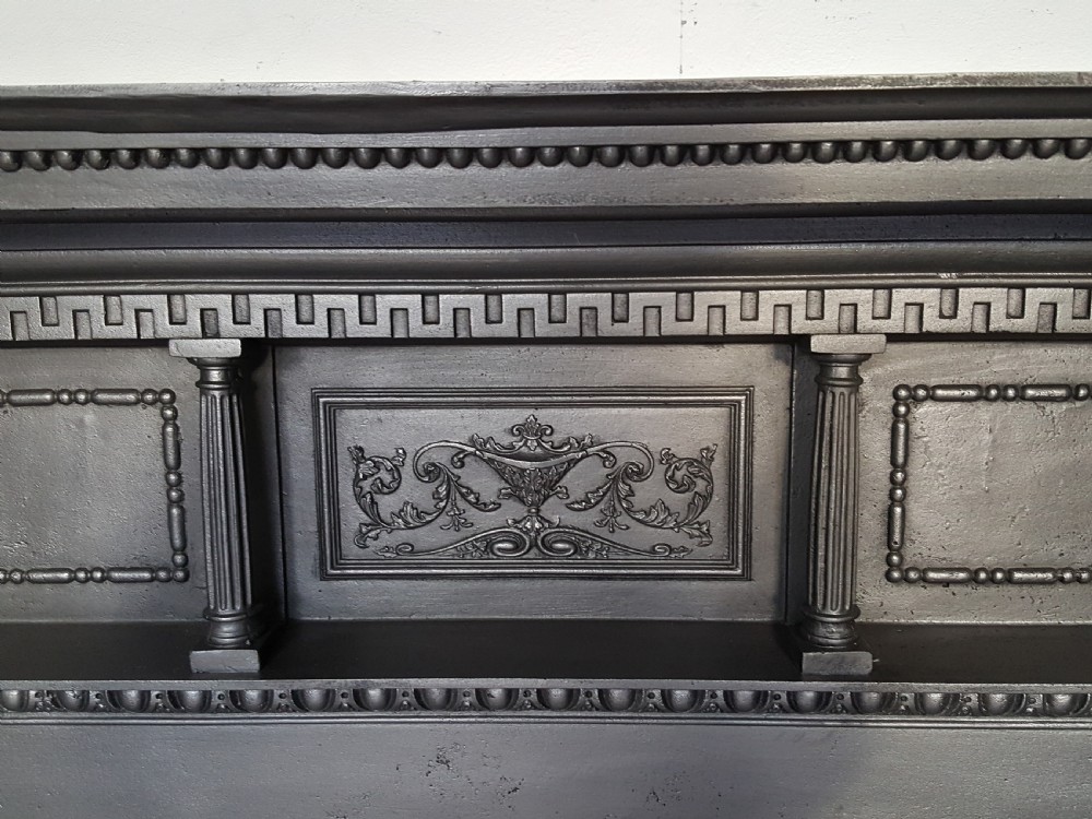 Victorian Cast Iron Tiled Fireplace View V