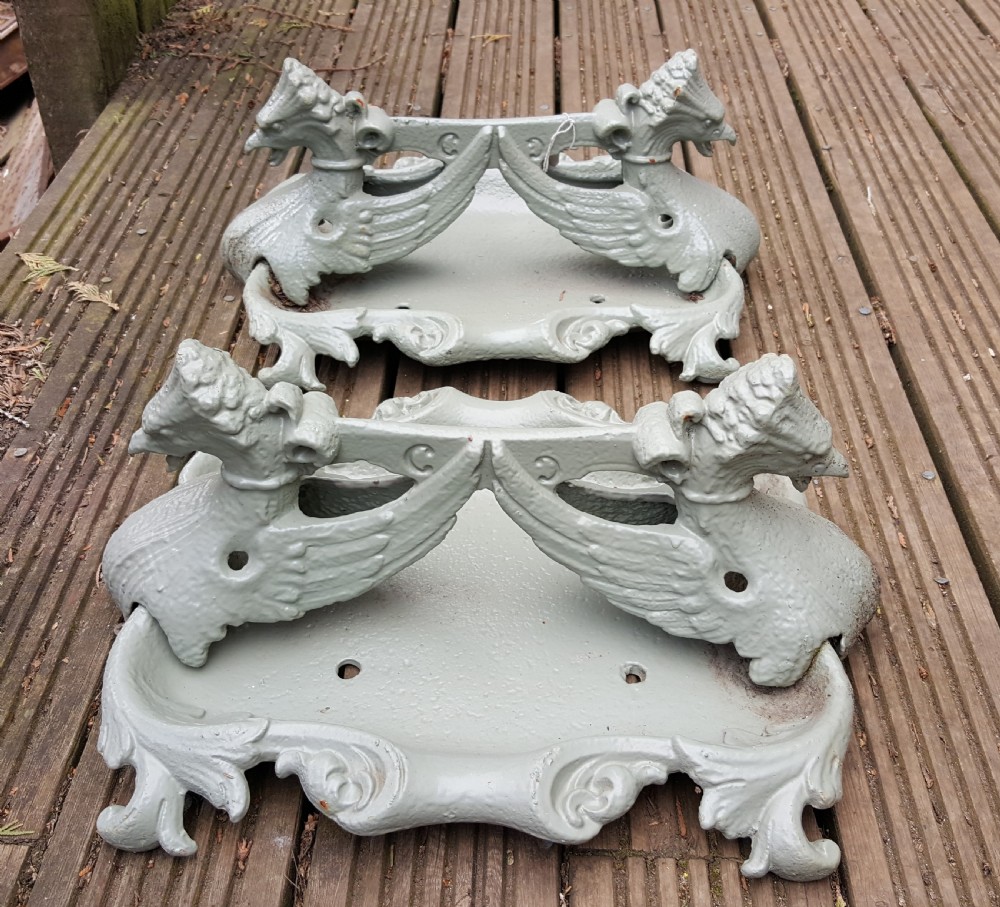 Victorian Cast Iron Pair of Boot Scraper