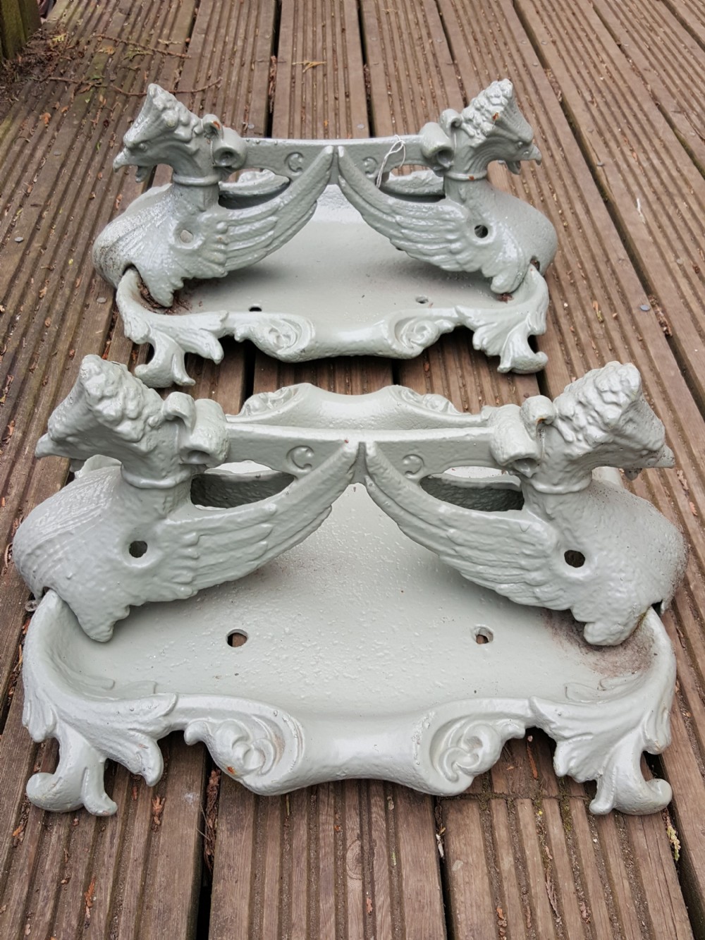 Victorian Cast Iron Pair of Boot Scraper View VI