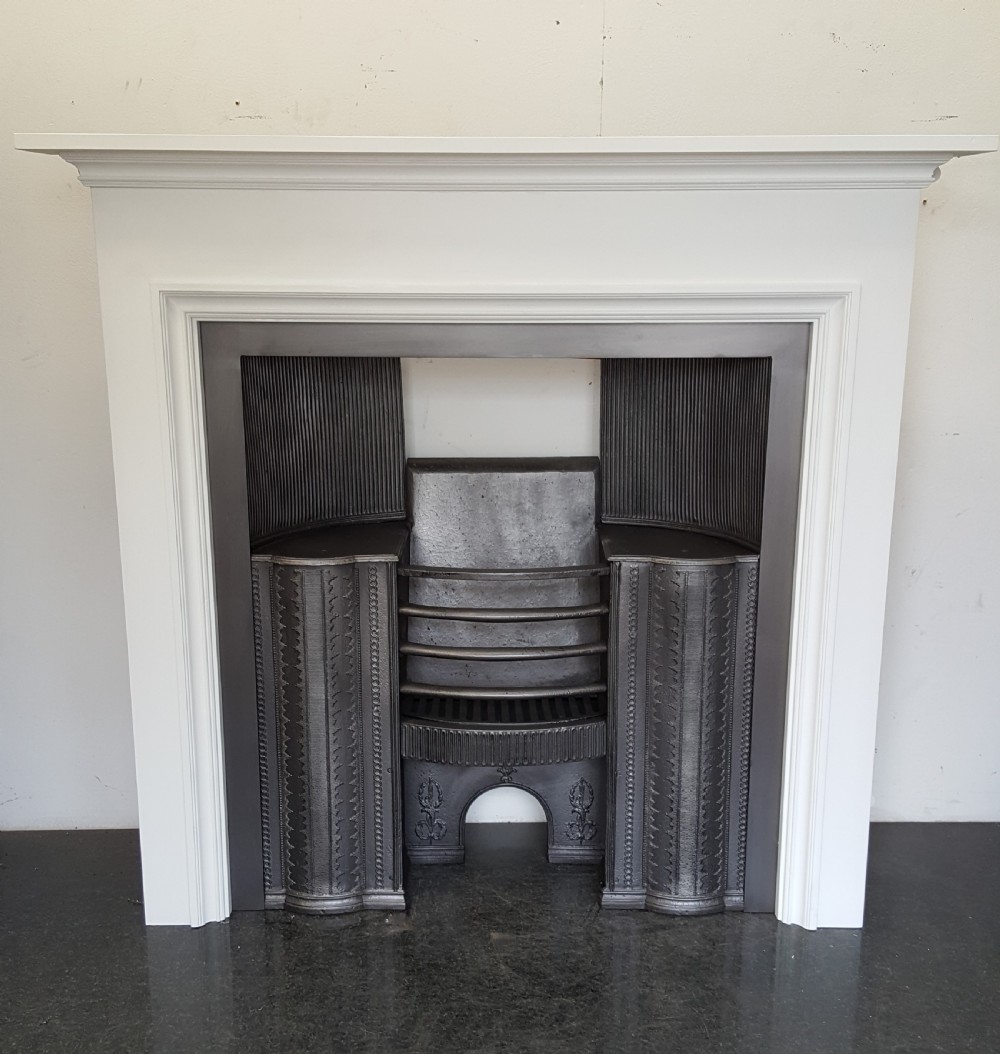 Georgian Cast Iron Hob Grate with Surround