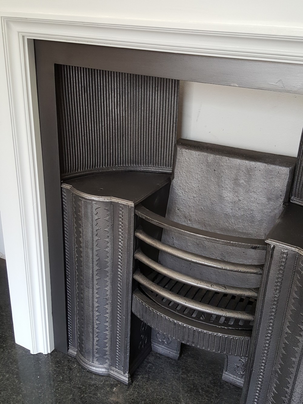 Georgian Cast Iron Hob Grate with Surround View II