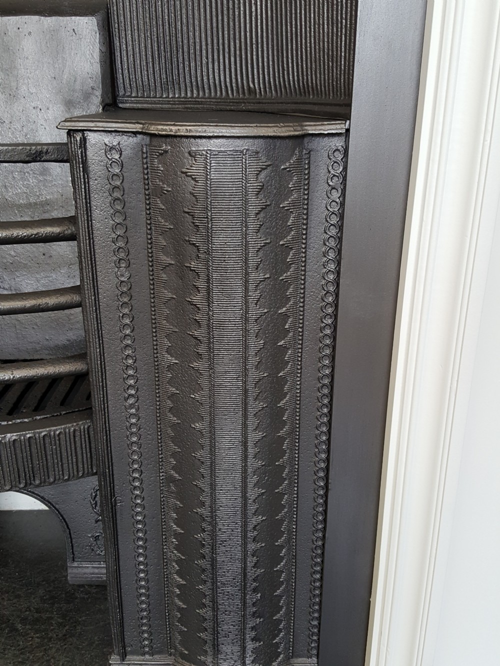Georgian Cast Iron Hob Grate with Surround View III