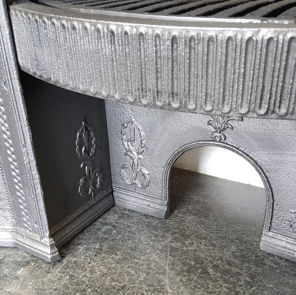 Georgian Cast Iron Hob Grate with Surround View VII