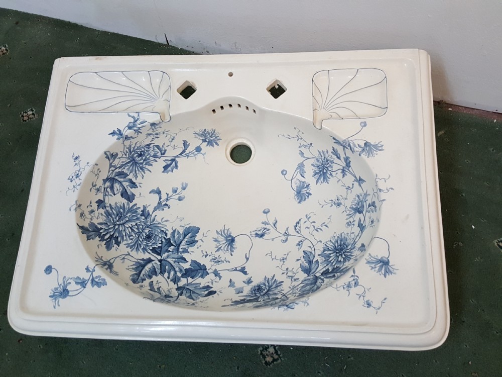 Victorian Chrysanthemum Wash Basin 