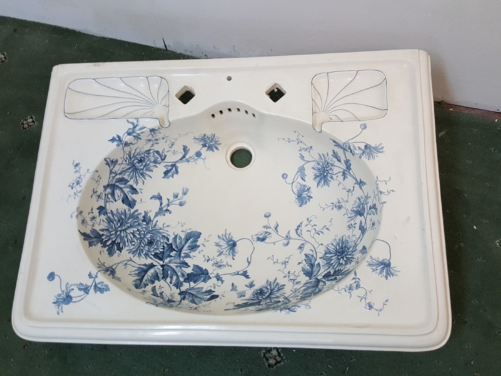 Victorian Chrysanthemum Wash Basin  View II