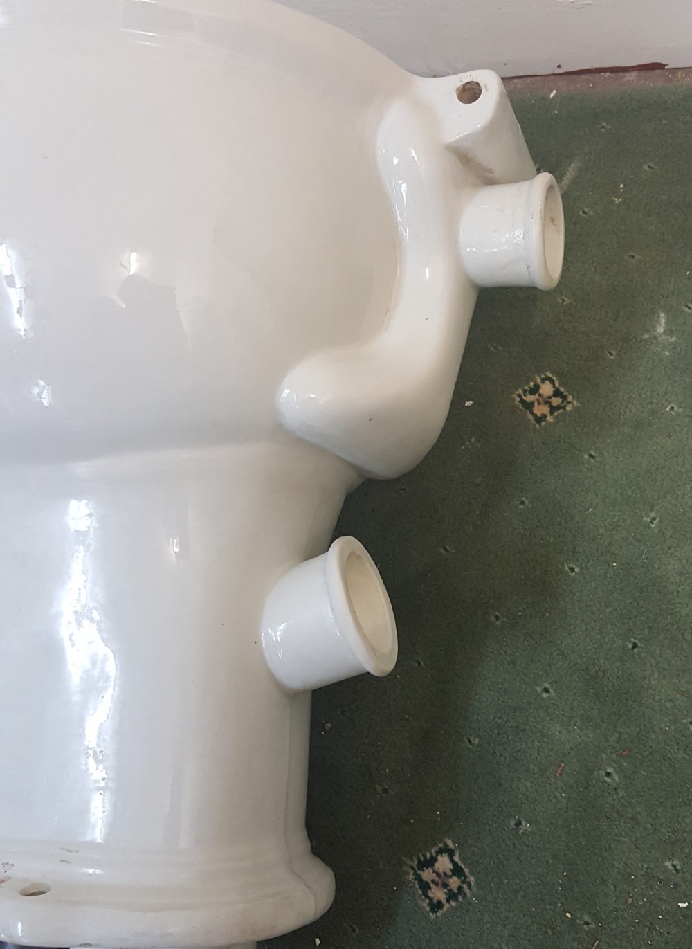 Antique Victorian Decorative Pink Toilet View VI