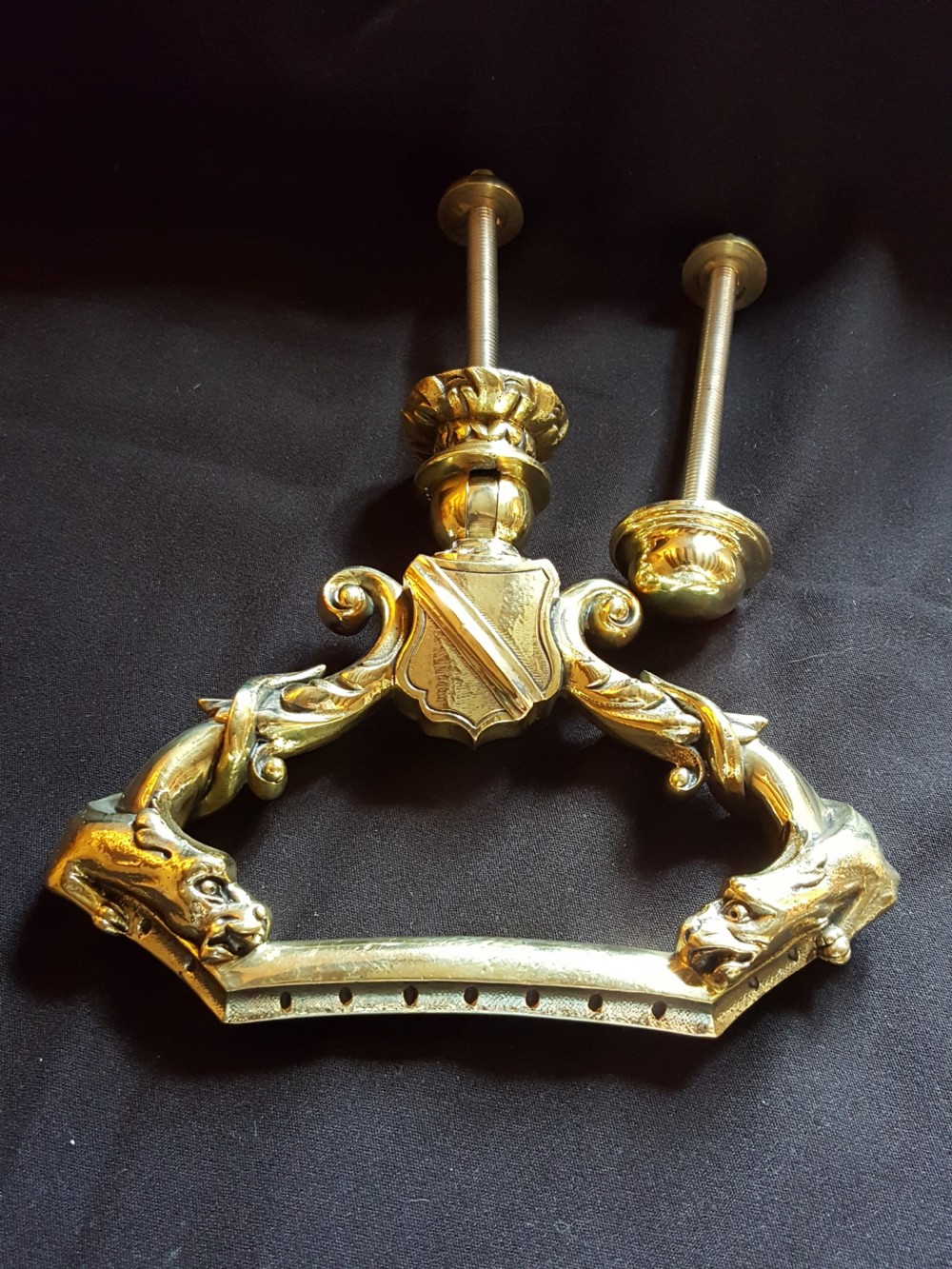 Victorian French Brass Door Knocker