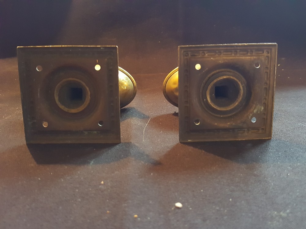One Pair of Regency Brass Door Knobs. View IV