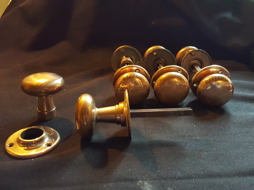 Four Pairs of Edwardian Bronze Door Knobs View II