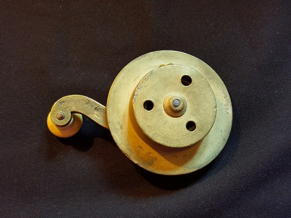 Ornate Georgian Brass Door Bell Ringer. View III