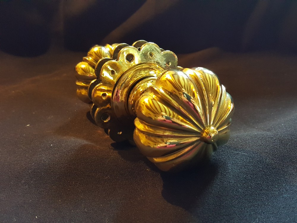 One Pair of Victorian Brass Door Knobs. View II