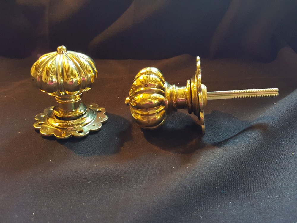 One Pair of Victorian Brass Door Knobs. View IV