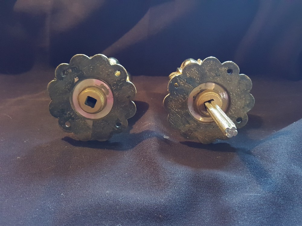One Pair of Victorian Brass Door Knobs. View VI