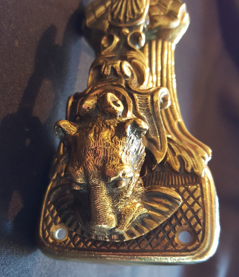Victorian Brass (Sea Dragon) Door Knocker. View V