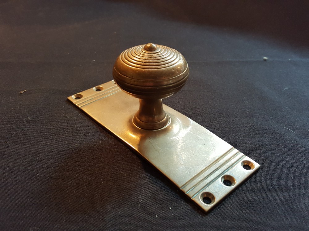 One Victorian Bronze Door Knob. View II