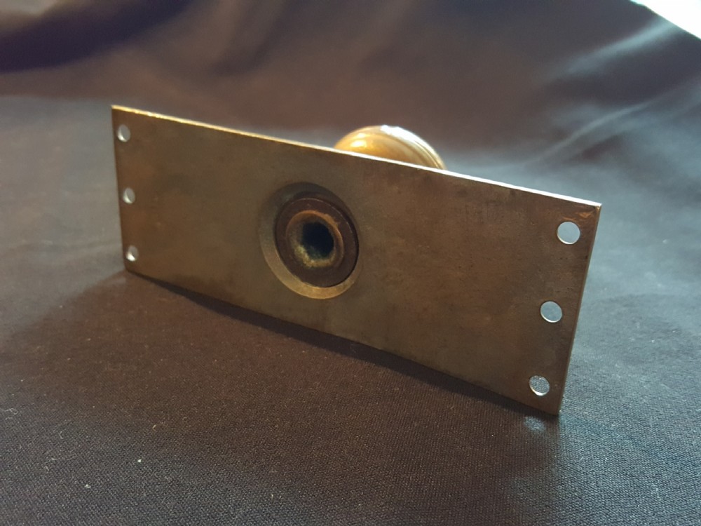 One Victorian Bronze Door Knob. View IV