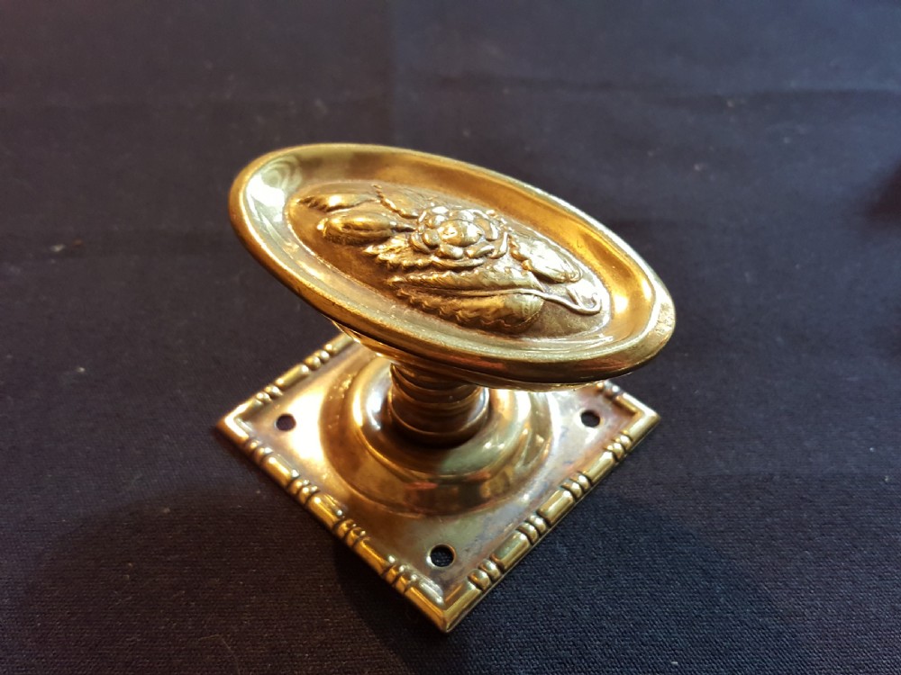 One Pair of Victorian Brass Door Knobs. View V