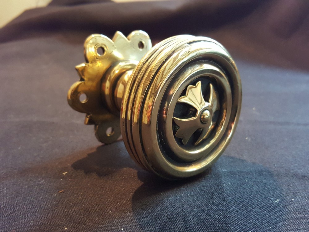One Pair of Gothic Brass Door Knobs. View IV