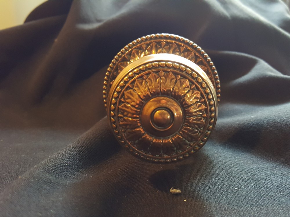 One Pair of Regency Bronze Door Knobs. View II