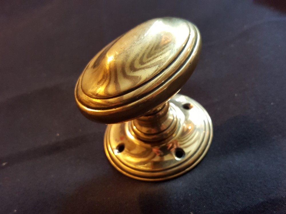 One Pair of Victorian Brass Door Knobs. View V