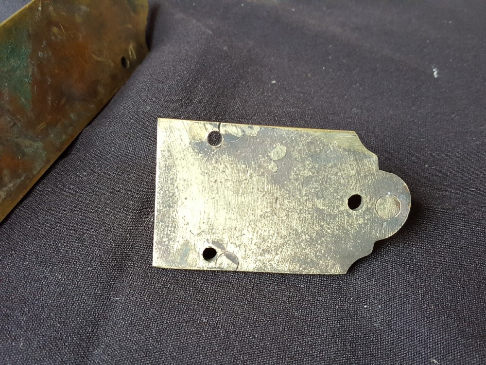 Single Brass Gothic Victorian Door Bolt. View VII