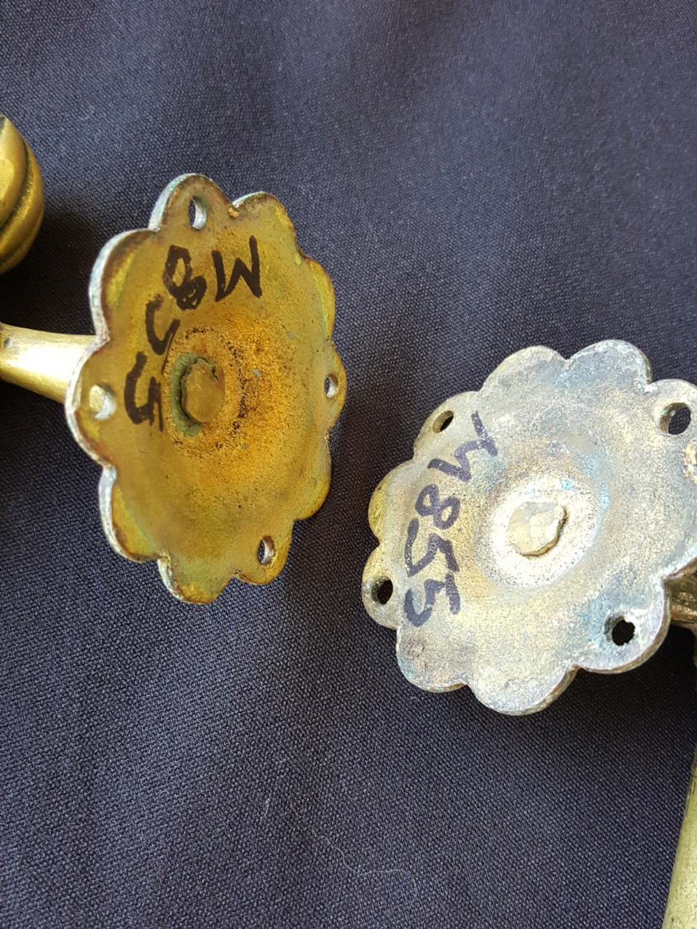 Pair of Victorian Door Pull Handles.  View IV