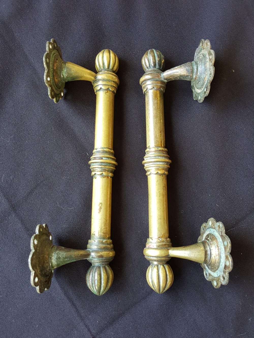 Pair of Victorian Door Pull Handles.  View V