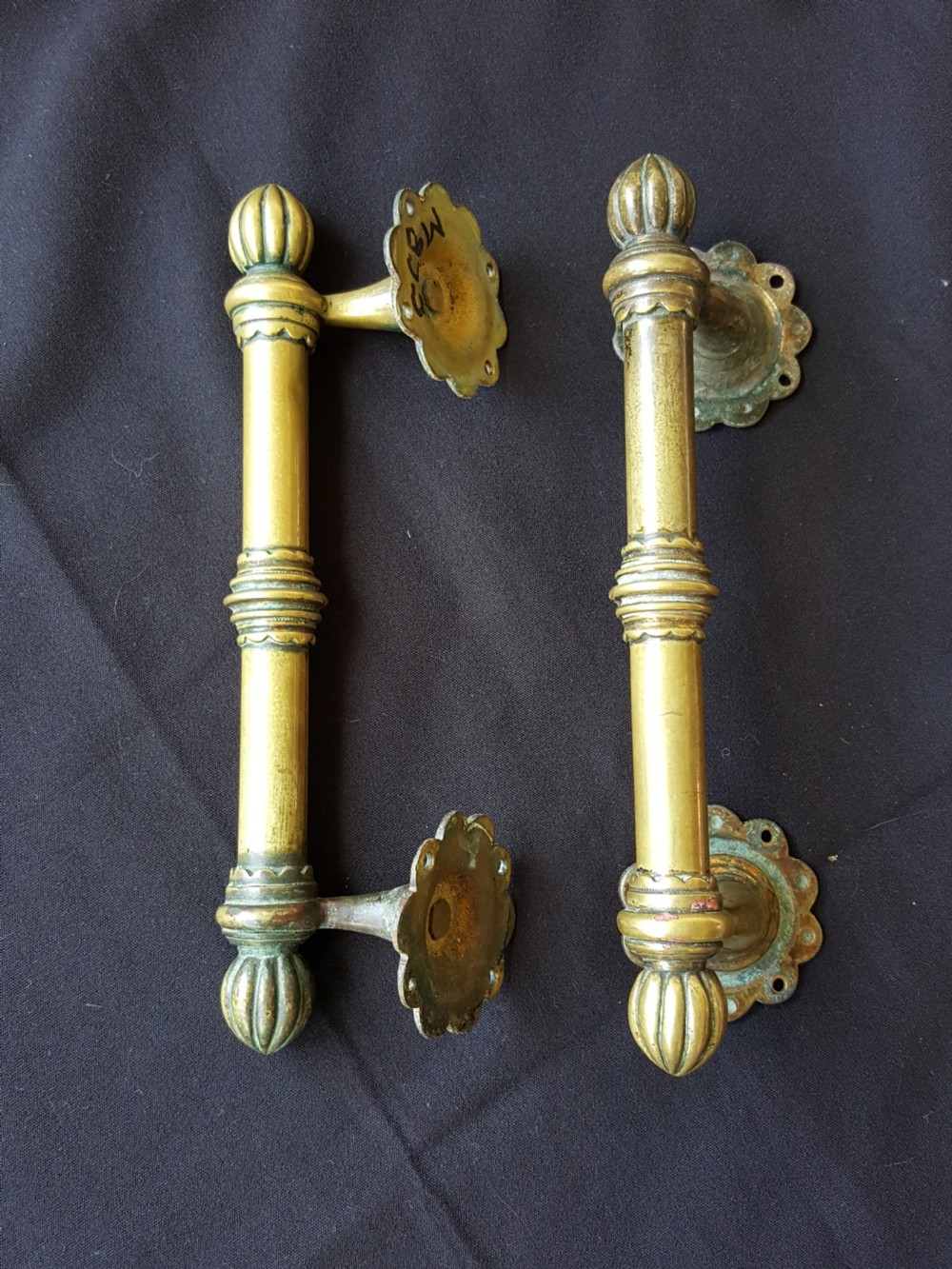Pair of Victorian Door Pull Handles.  View VI