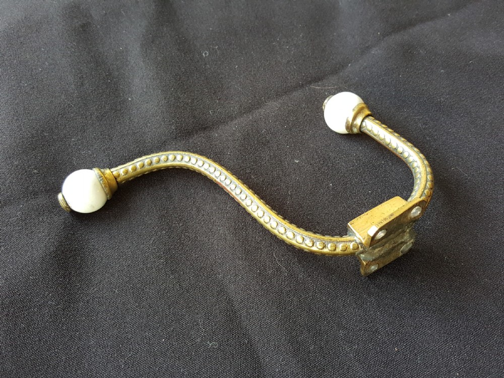 SA128 Single Brass Victorian Hat & Coat Hook. View VI