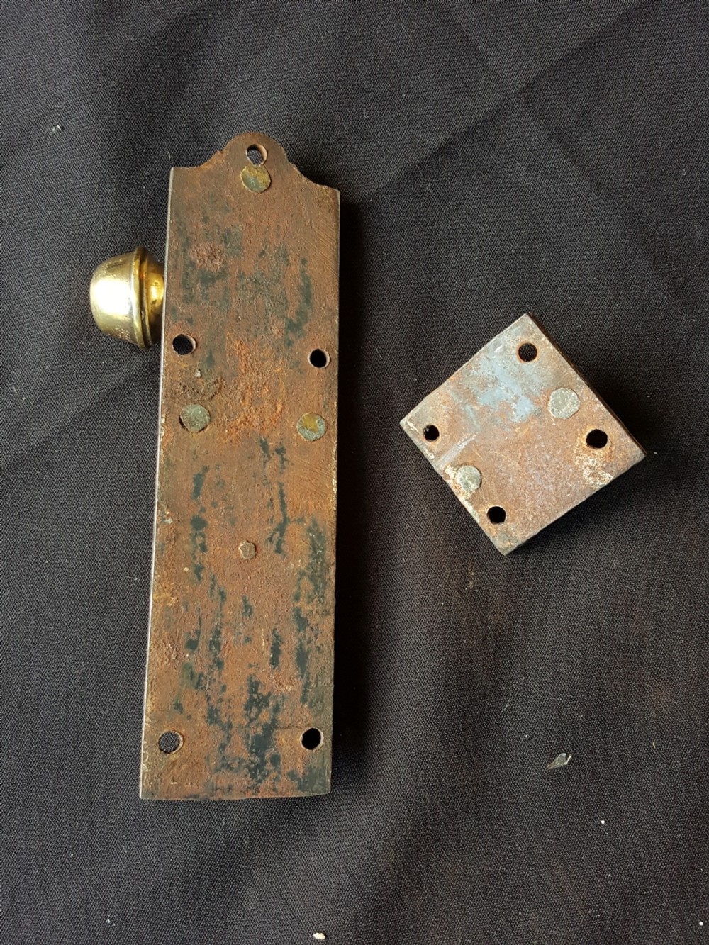 Original Brass Victorian Bolt. View V