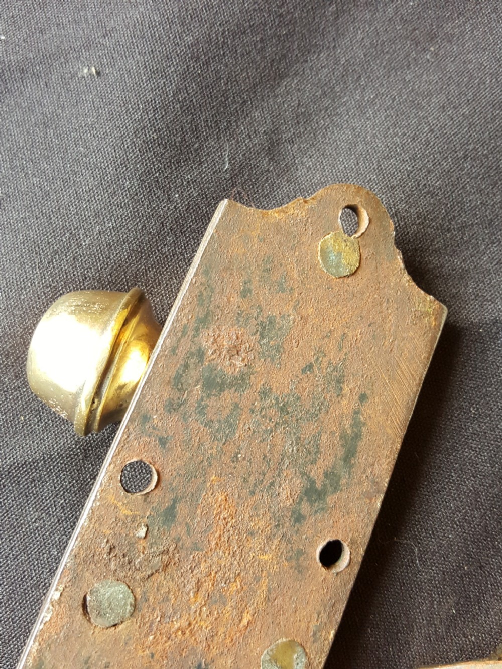 Original Brass Victorian Bolt. View VI