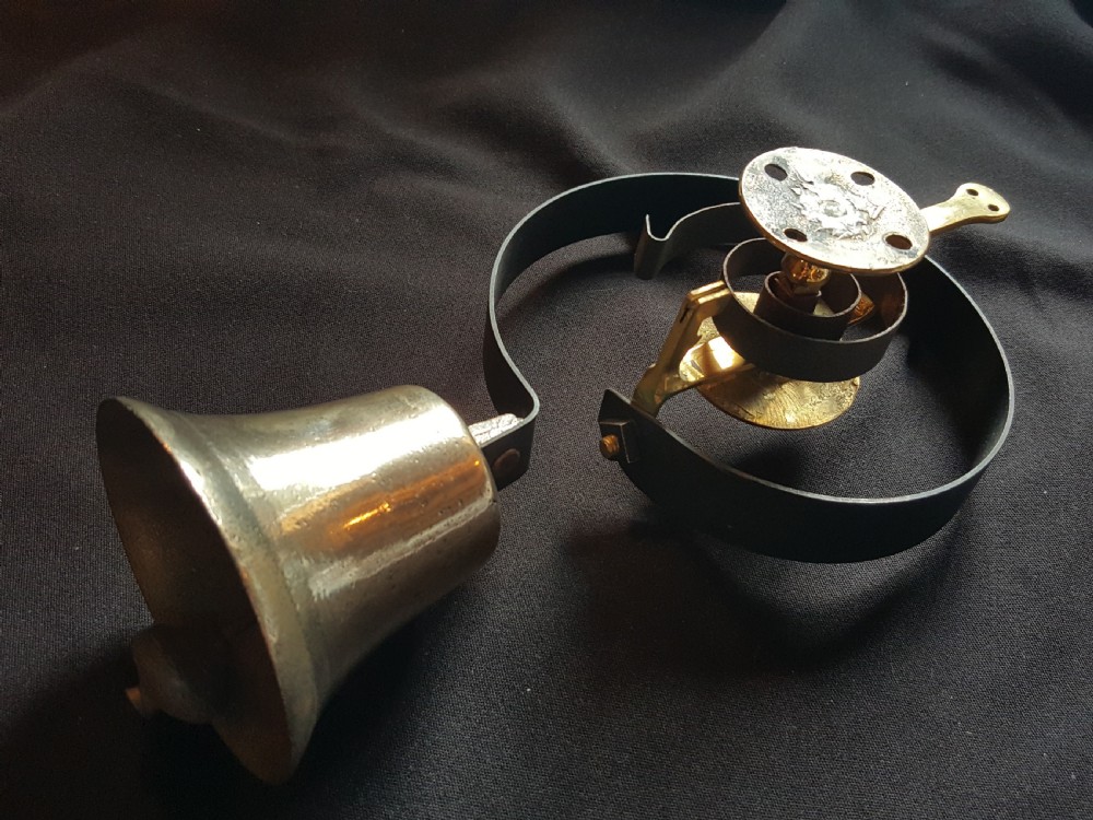 Brass & Steel Victorian Door Bell Fully Restored.