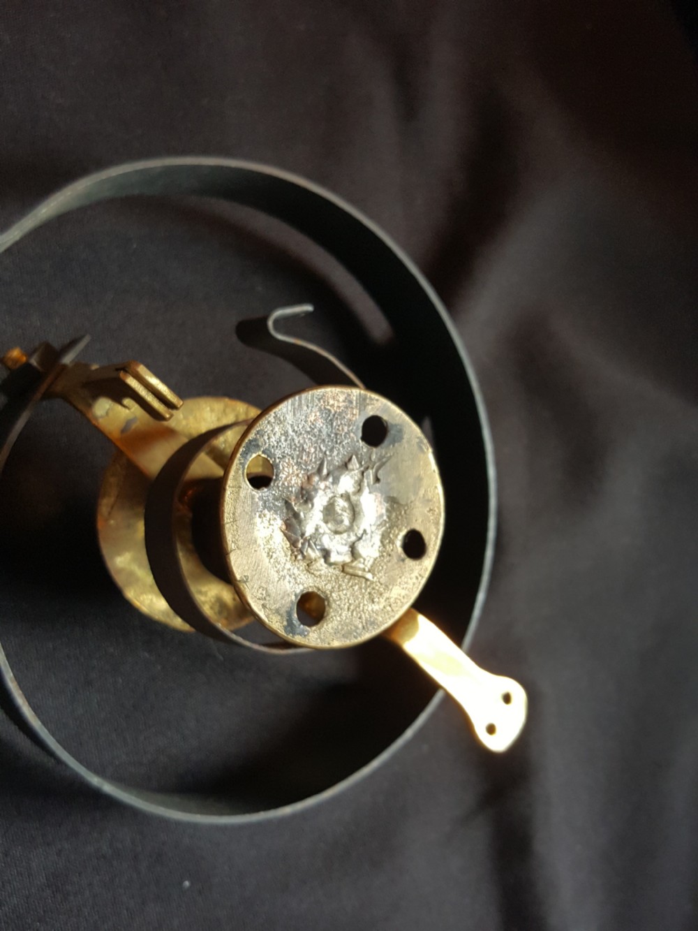 Brass & Steel Victorian Door Bell Fully Restored. View IV