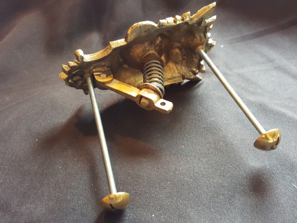 Brass Georgian Dragon Head Bell Pull. View III
