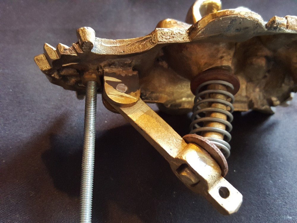 Brass Georgian Dragon Head Bell Pull. View IV