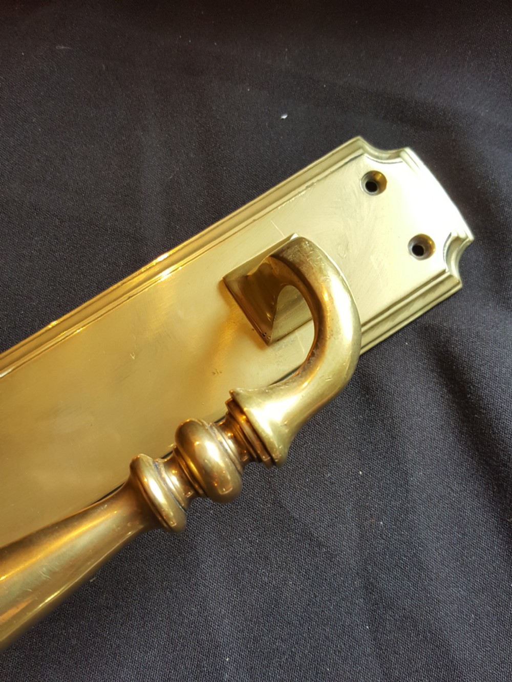 Single Brass Victorian Pull Handle. View II