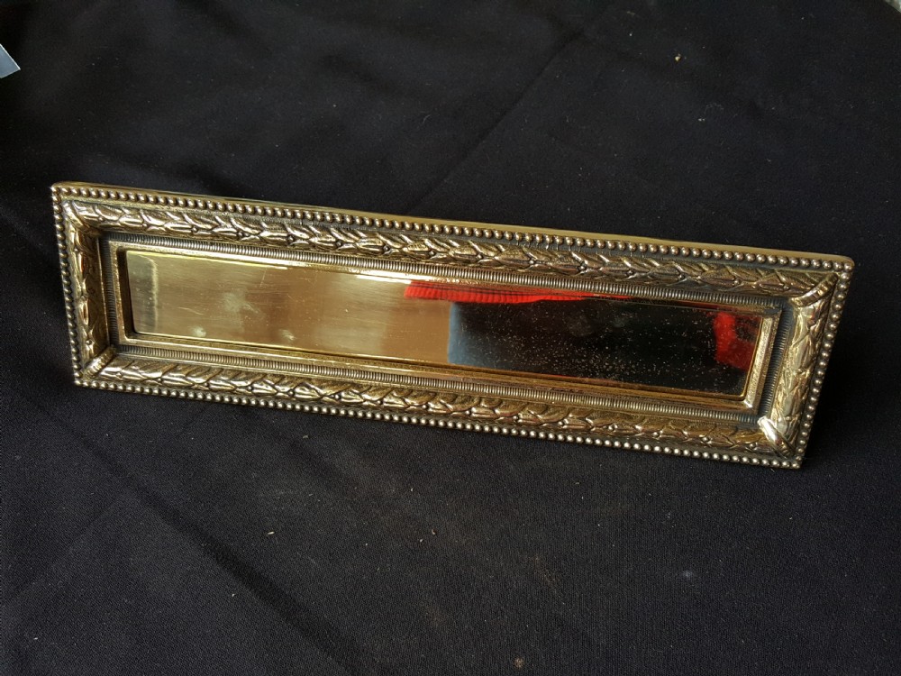 Brass Edwardian Fully Restored Letter Box.