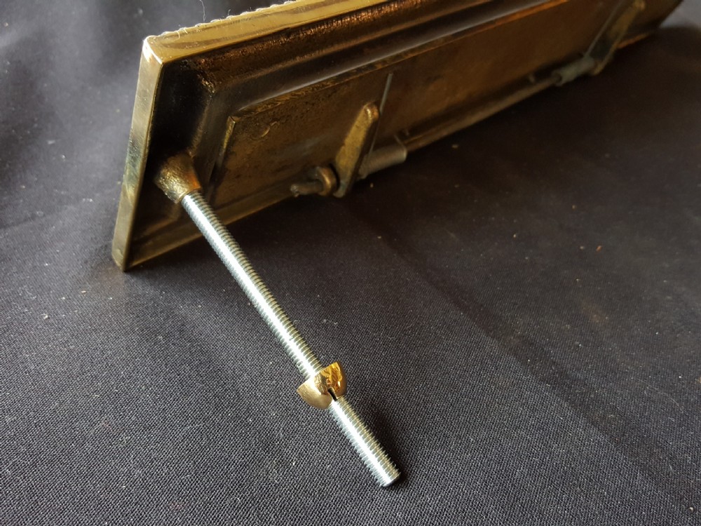 Brass Edwardian Fully Restored Letter Box. View IV