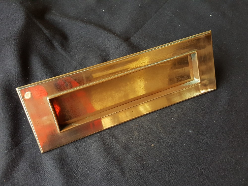 Bronze Edwardian Fully Restored Letter Box.