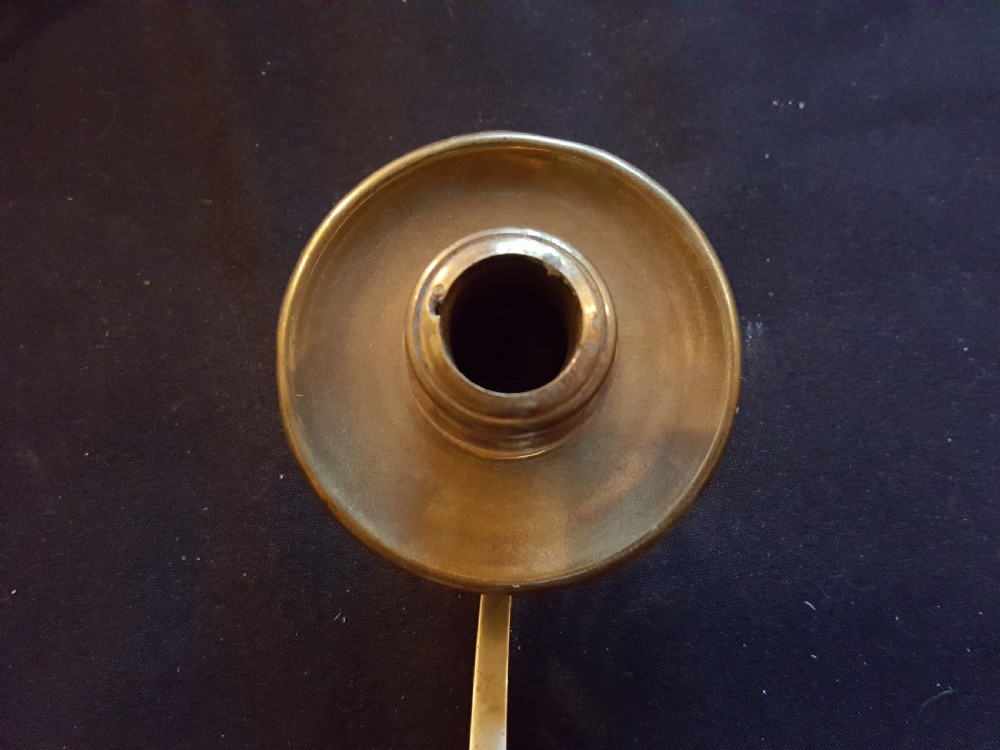 One Pair of Arts & Crafts Brass Candle Sconces. View V