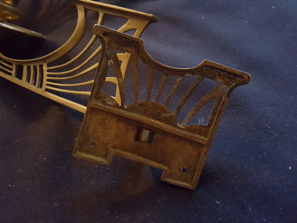 One Pair of Arts & Crafts Brass Candle Sconces. View VI