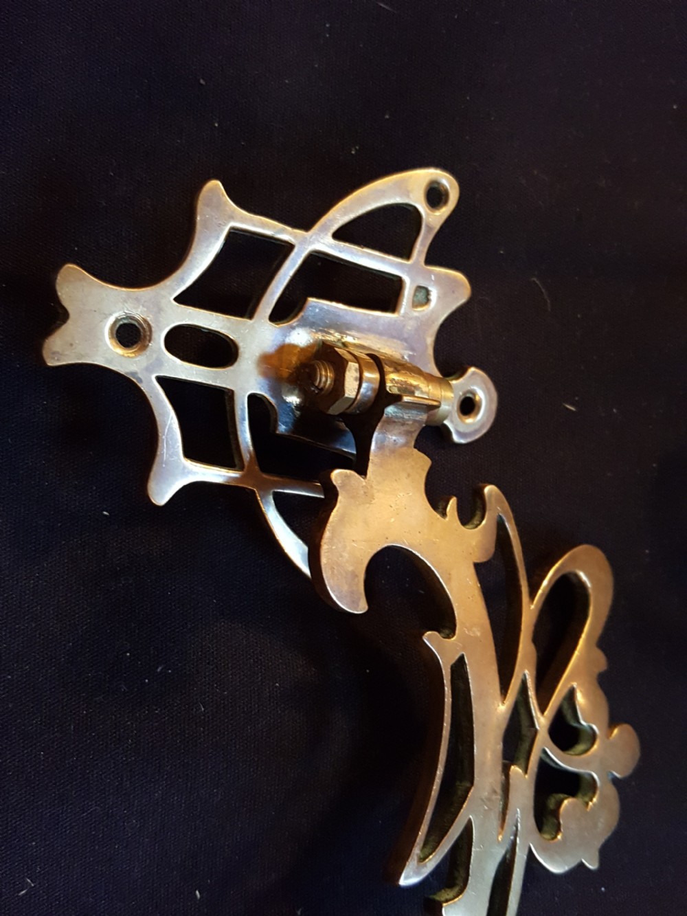 One Pair of Bronze Art Nouveau Candle Sconces. View II