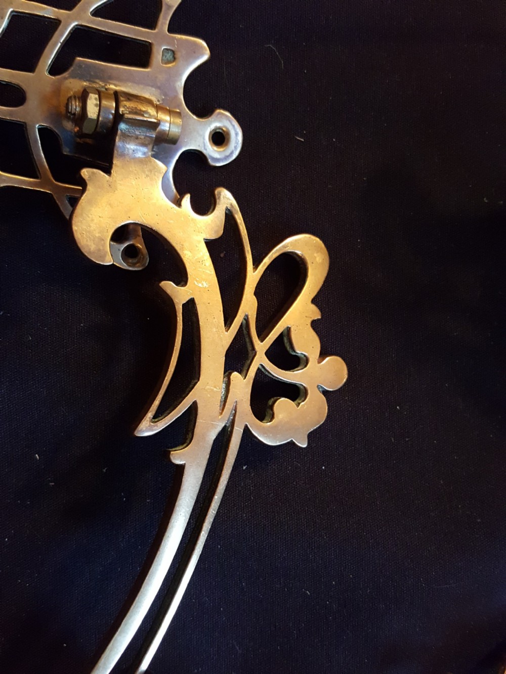 One Pair of Bronze Art Nouveau Candle Sconces. View III