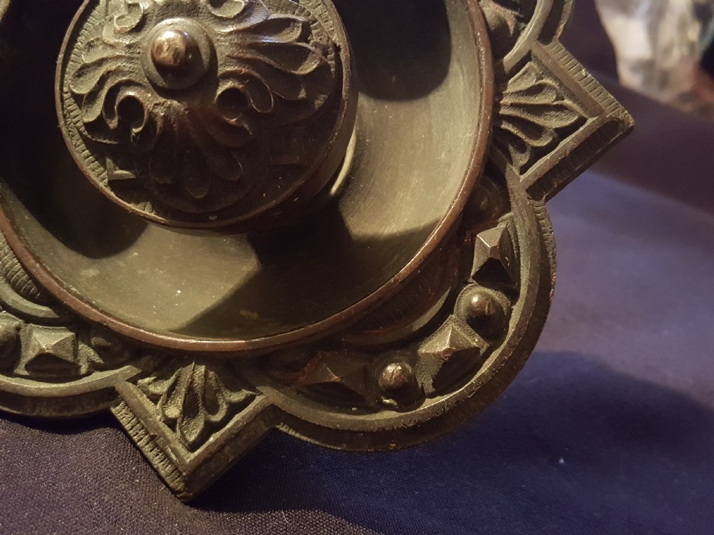 Iron Victorian Fully Restored Door Bell Pull. View IV