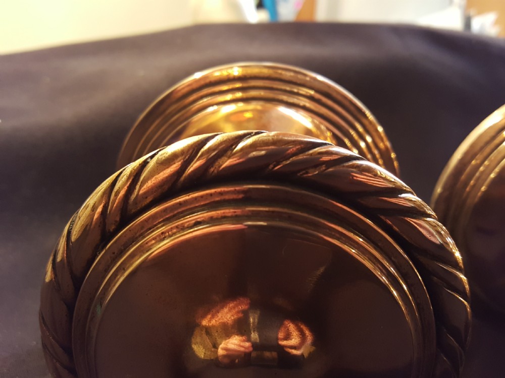 One Pair of Large Bronze Victorian Door Knobs. View III