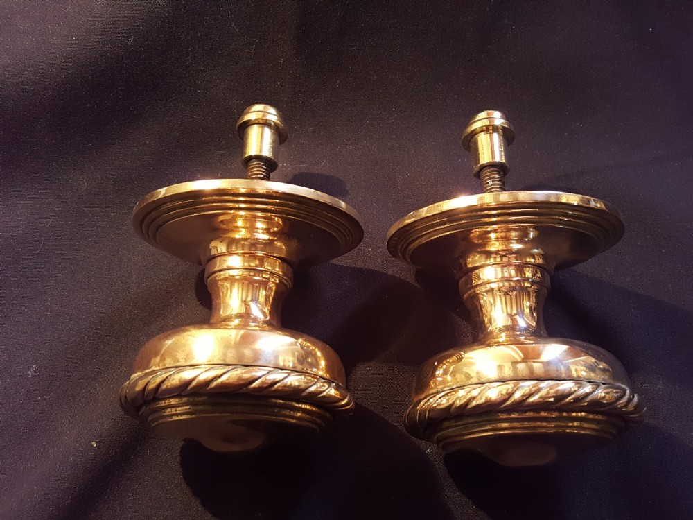 One Pair of Large Bronze Victorian Door Knobs. View IV