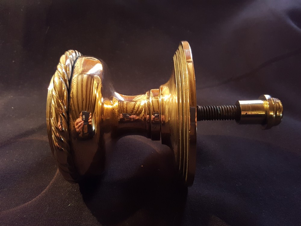 One Pair of Large Bronze Victorian Door Knobs. View VI